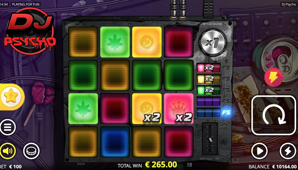 DJ P5ychØ Pokie - Gameplay